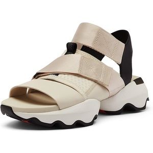 NEW  SOREl Kinetic Impact Velcro Strap Sandal  Fawn Tan Brown Black   Size 6.5